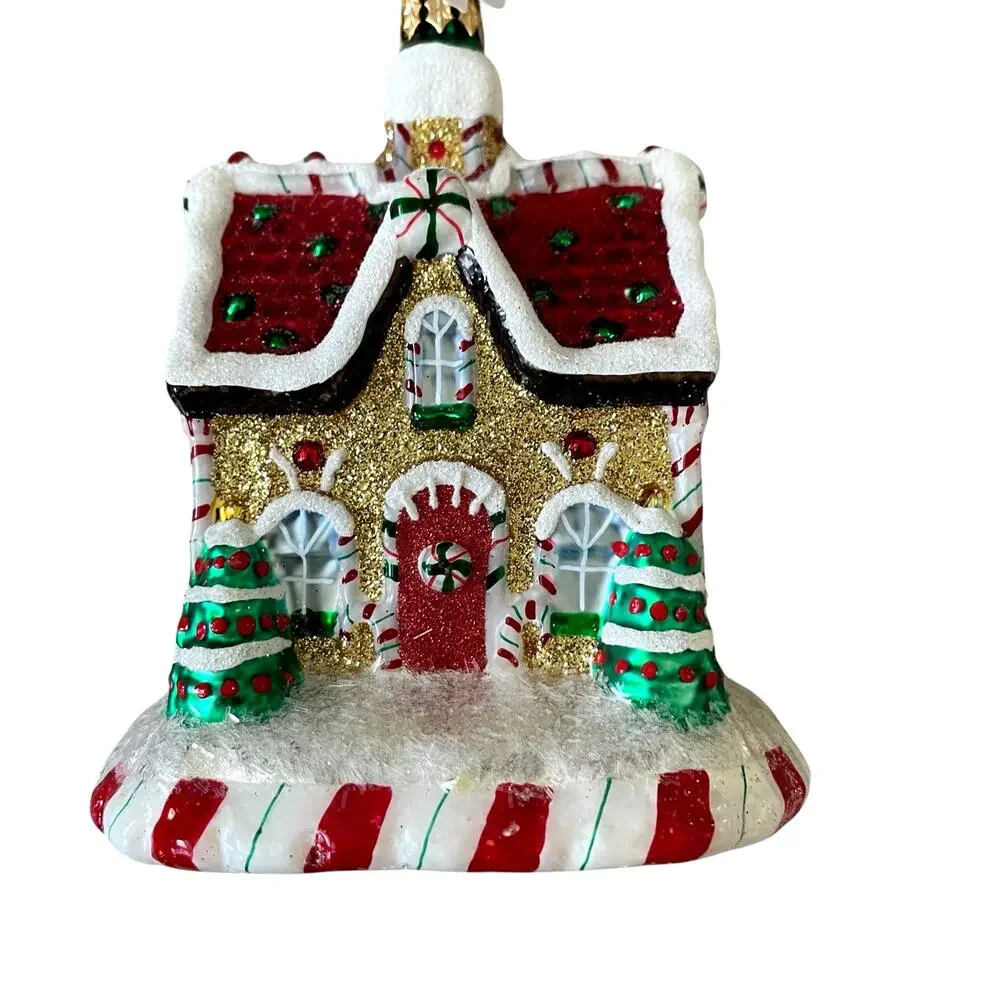 NEW Christopher Radko Sweet Tooth Cottage Glass Ornament